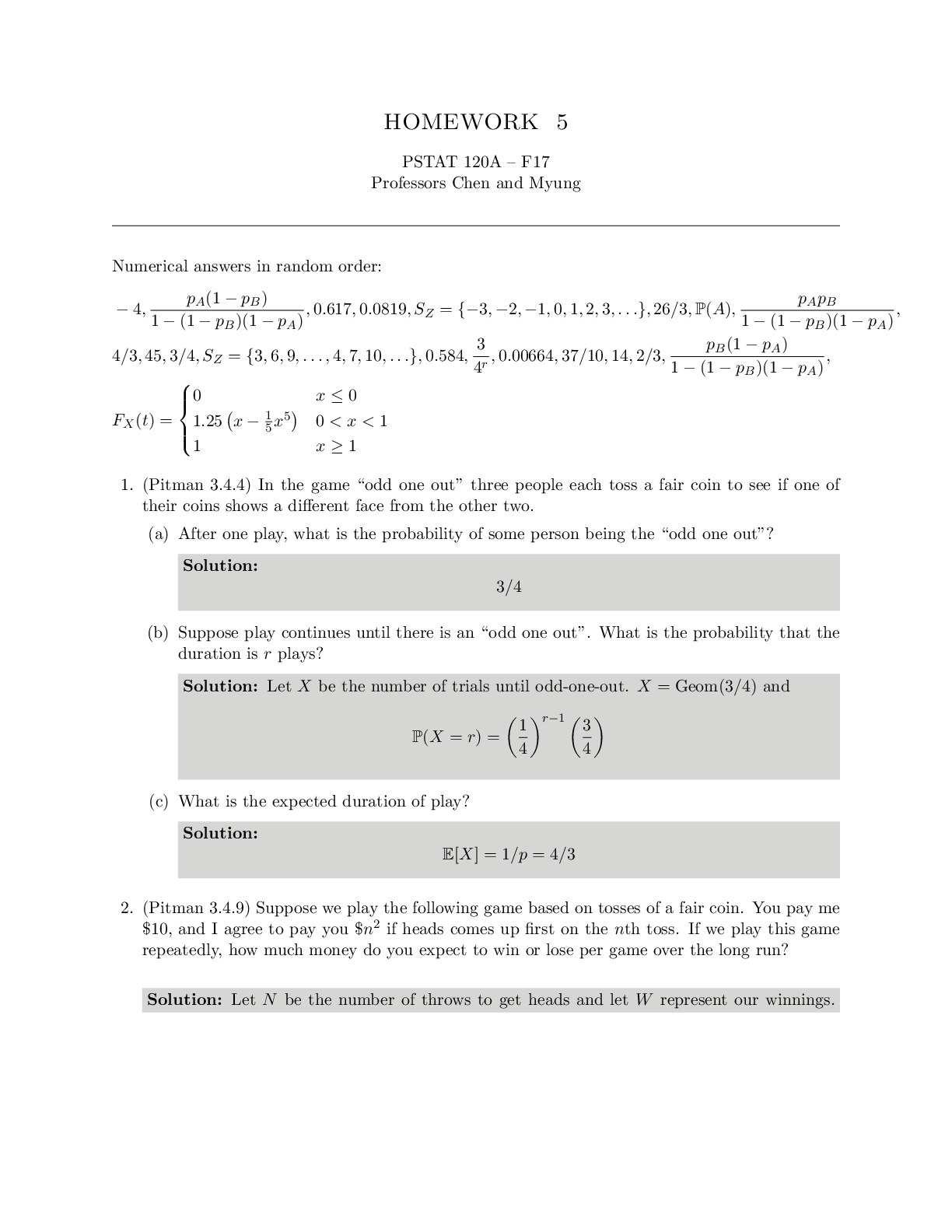 Preview image for HOMEWORK 5 PSTAT 120A